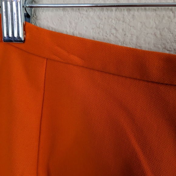 Victoria Beckham x Target Orange Mini Skirt Size M Back Zip - Picture 4 of 8